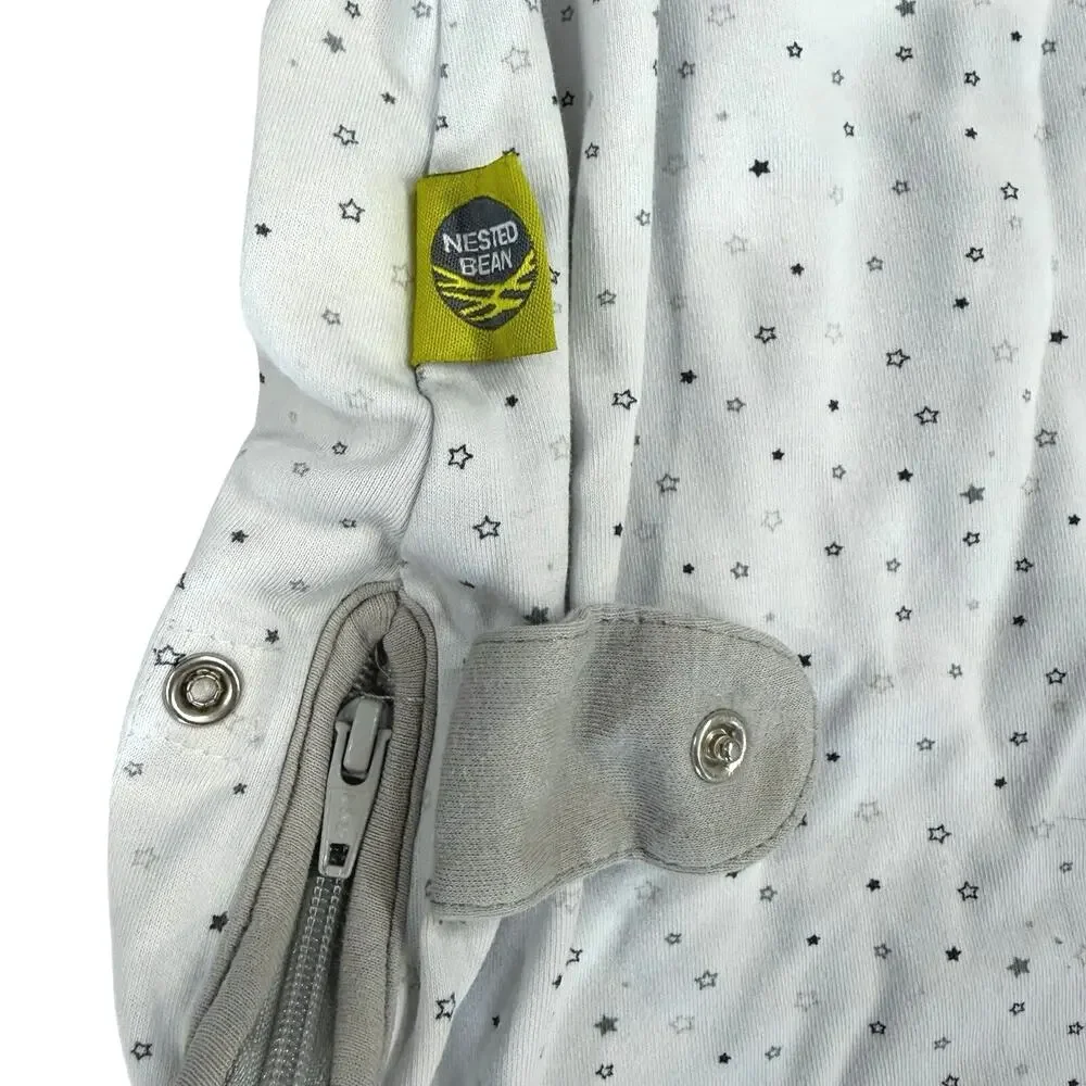 Nested Bean Zen Sack Classic Gray Star Print Size S 0-6M
